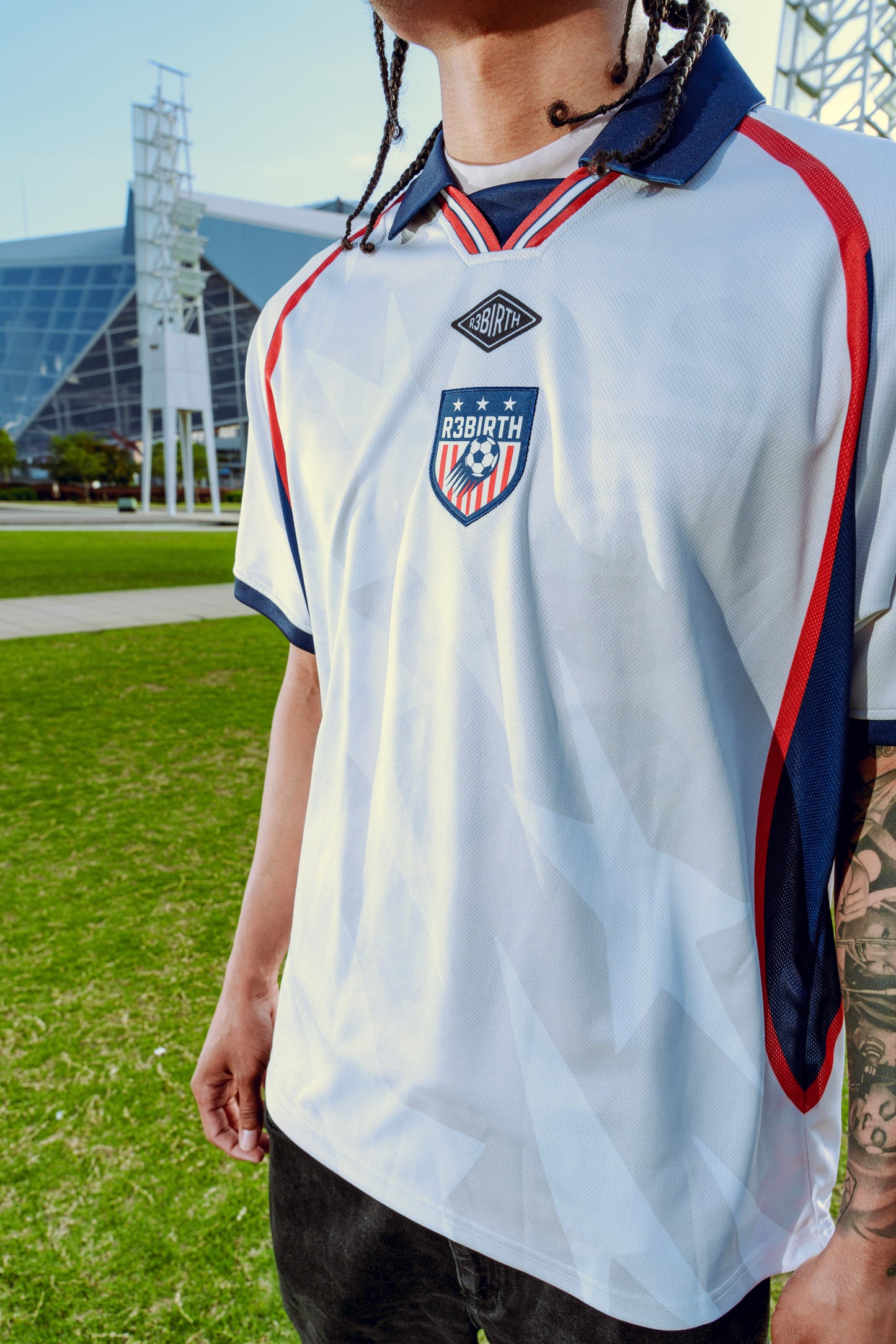 R3BIRTH "USA" WORLD CUP SOCCER JERSEY SS26