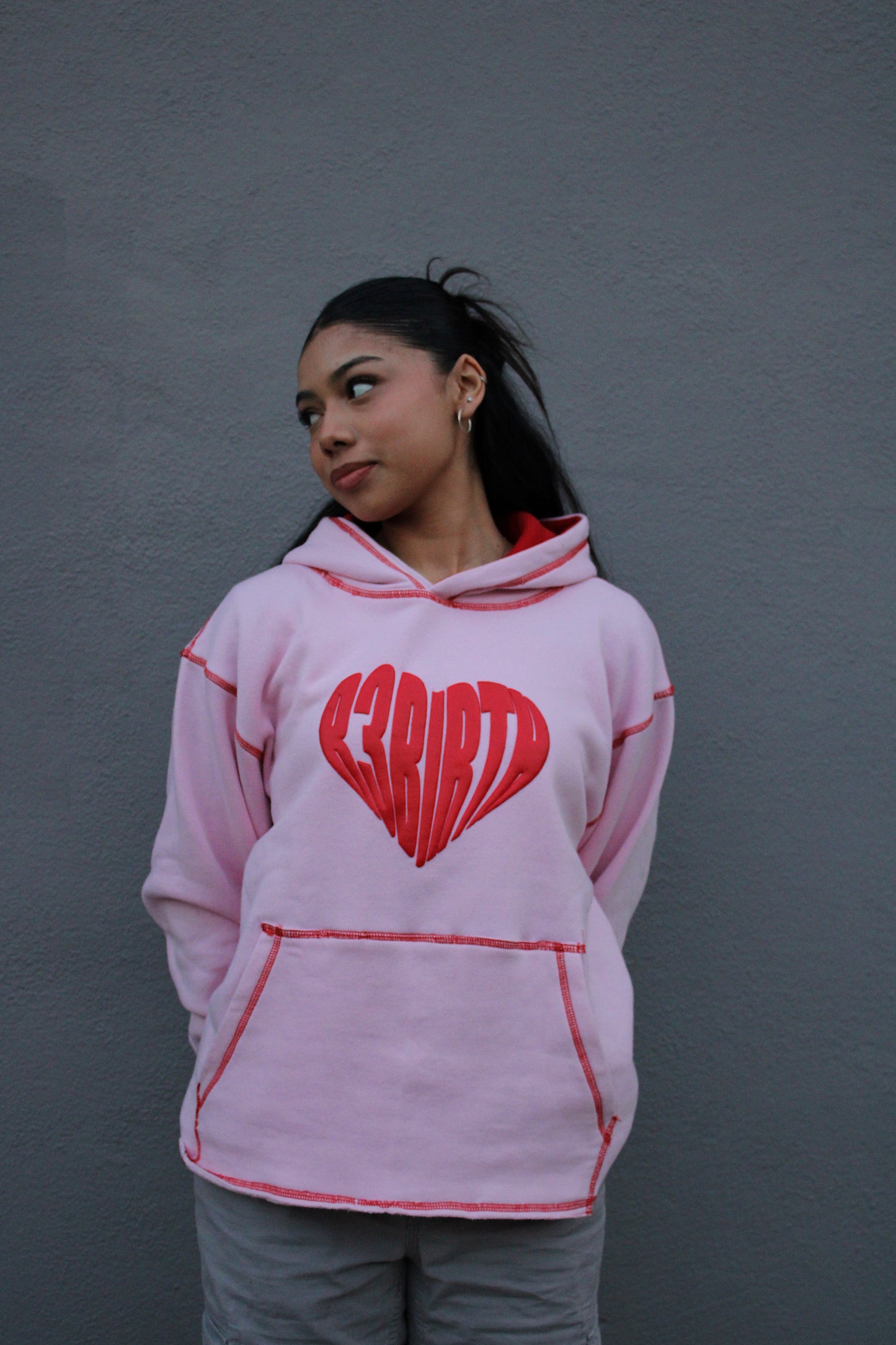 Valentine's R3BIRTH Heart Logo Hoodie