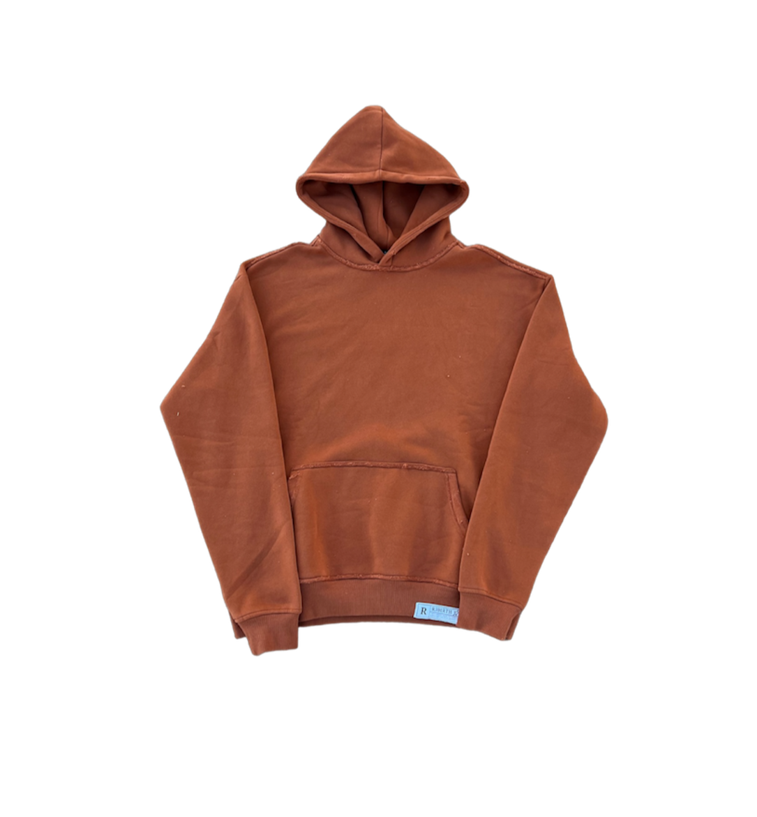 Essential "Distressed" Logo Hoodie Burnt Orange