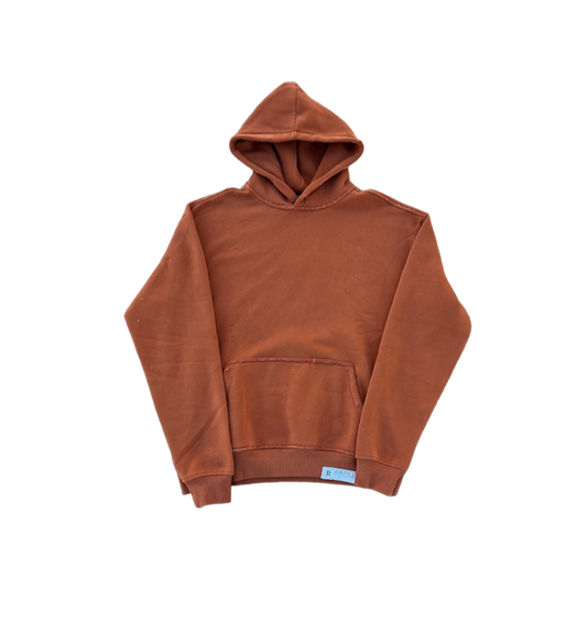 Essential "Distressed" Logo Hoodie Burnt Orange